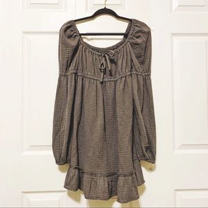 Muted Purple Peasant Style Dress NWOT